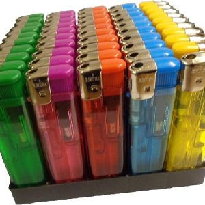 ELECTRONIC REFILLABLE LIGHTERS WITH ADJUSTABLE FLAME